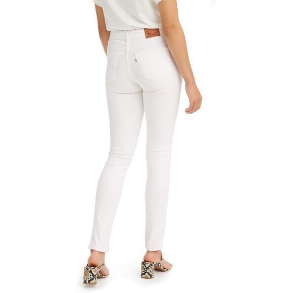 Levi's 311‎ Shaping Skinny Jeans White Mid Rise Size 30x30 - Picture 1 of 7